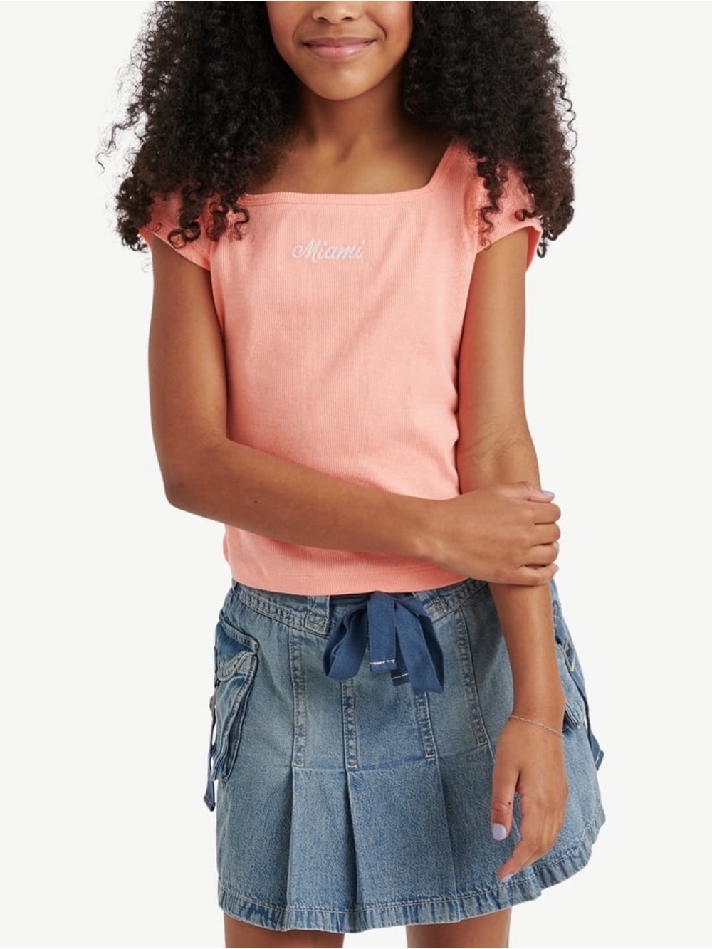 5-6Y NWT Justice Girl Short Sleeve Active Top